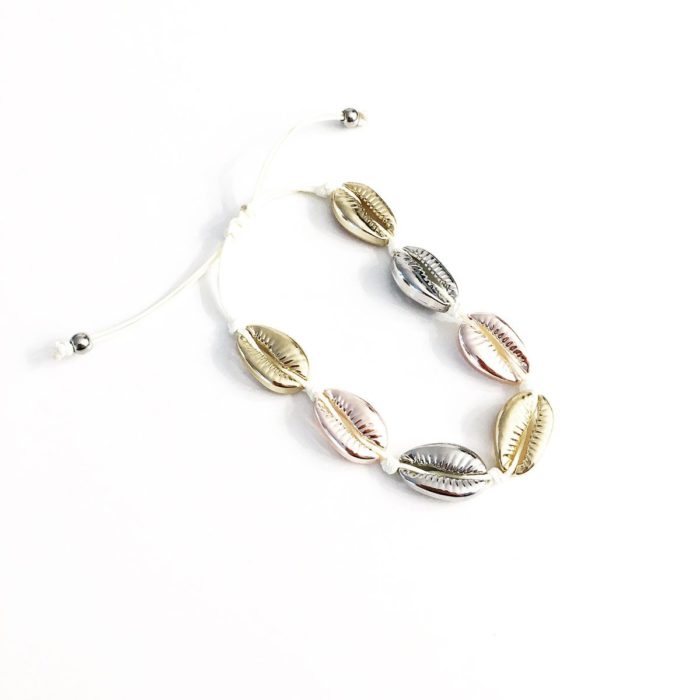SILVER-ROSE-GOLD SHELL KARKÖTŐ