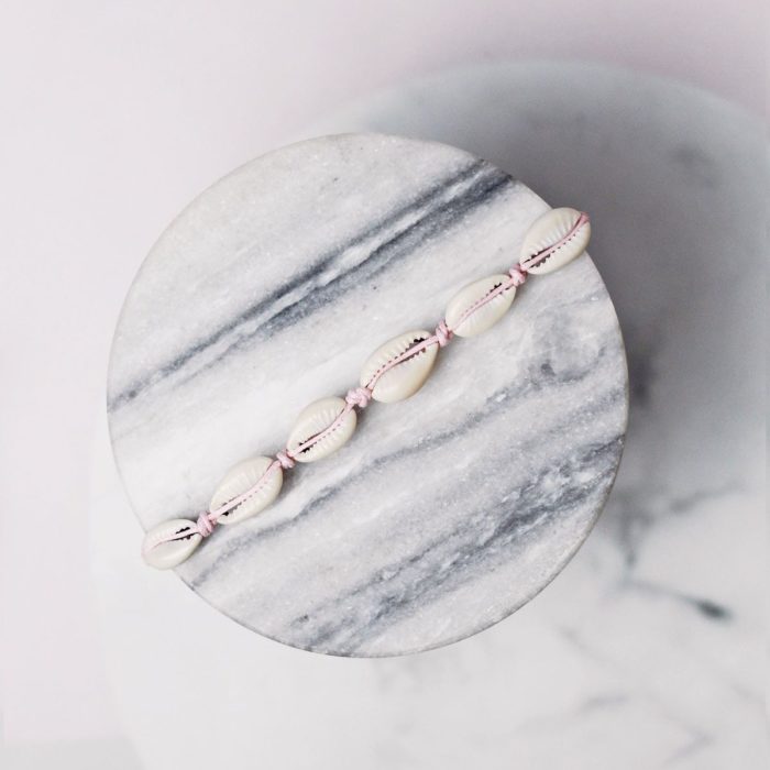 PASTEL PINK SHELL KARKÖTŐ