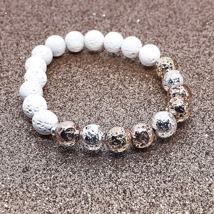 ZORA ROSE-GOLD-SILVER-WHITE LÁVAKŐ KARKÖTŐ